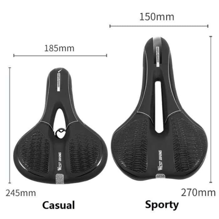 WESTBIKING Mountainbike-Rennrad, reflektierendes Sitzkissen, weich, bequem, Sitzausrüstung, Zubehör, Sporty, Casual – Bild 2