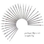 30-teiliges Nagelschleifkopf-Set, goldene Schleifköpfe, Nagelentferner-Werkzeug-Set, A Type, B Type, C Type – Bild 4