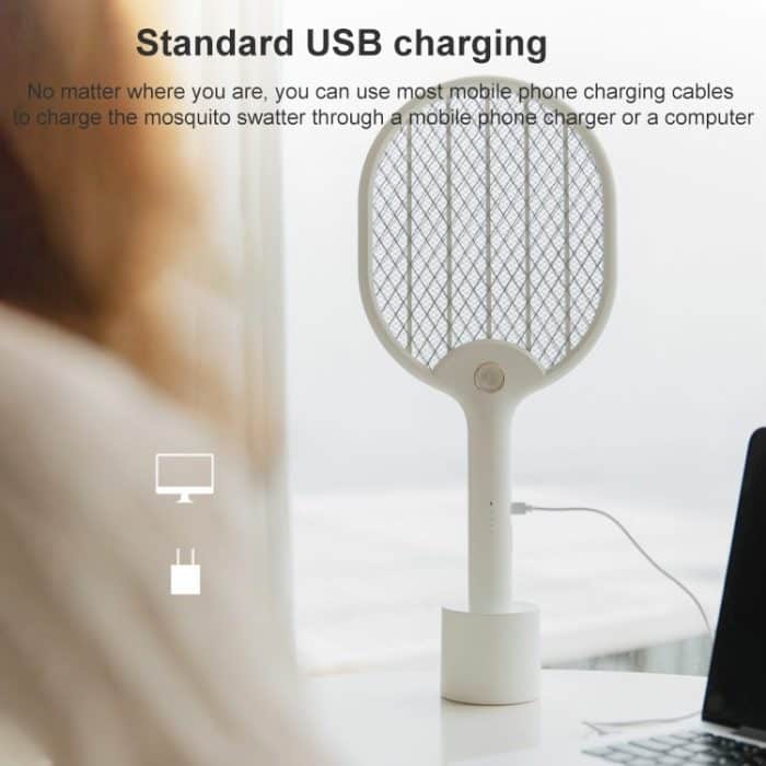 LED-Mückenklatsche, USB-Mückenvernichter, White (Without Base), Pink  (Without Base), White (With Base), Pink (With Base), Green  (Without Base), Green (With Base) – Bild 5