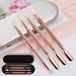 Rose Gold Doppelköpfiges Stahl Nagelentferner Set Sauberes Dekontaminationsentferner-Maniküre-Werkzeug – Bild 5