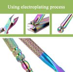 FABIYAN Farbtitan-Nagelkunst-Werkzeugset, Schere für abgestorbene Haut, Stahl-Nagelfeilenzange, 13 In 1, 14 In 1, 4 In 1, 2 In 1 – Bild 3