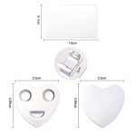 5 Sets Beauty Makeup Edelstahl Ringpalette Bemalte Palette Nagelset, Love, Love Smile, Large Square – Bild 2