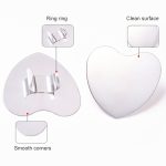 5 Sets Beauty Makeup Edelstahl Ringpalette Bemalte Palette Nagelset, Love, Love Smile, Large Square – Bild 3