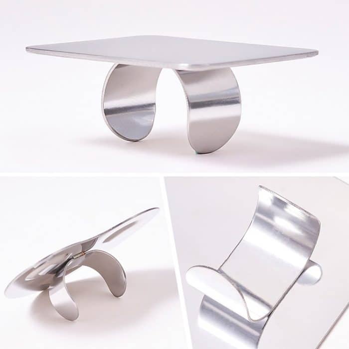 5 Sets Beauty Makeup Edelstahl Ringpalette Bemalte Palette Nagelset, Love, Love Smile, Large Square – Bild 4