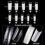 Maniküre-Werkzeug-Set, Fingernägel, Word-Cut-Set, Transparent French, Natural French, Transparent Semi-post, Natural Semi-post, Transparent Full Post, Natural Full Post, Transparent French Large Set, Transparent Semi-post Large Set... – Bild 5