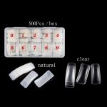 Maniküre-Werkzeug-Set, Fingernägel, Word-Cut-Set, Transparent French, Natural French, Transparent Semi-post, Natural Semi-post, Transparent Full Post, Natural Full Post, Transparent French Large Set, Transparent Semi-post Large Set... – Bild 2