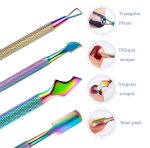 FABIYAN Nail Art Scheren Set Edelstahl Nagelknipser Abgestorbene Haut Schere Entferner Stahl Push, Set 1, Set 2, Set 3, Set 4, Set 5 – Bild 5
