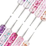 3 stücke 5 in 1 nagel doppelköpfige bohrstift acryl transparent pol nagelwerkzeug – Bild 3