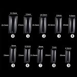 FABIYAN Nagelbürste, Nagelstück-Set, Nagelkunst-Polierzubehör-Set, Natural Semi-sticked Small Set, Transparent Semi-sticked Small Set, Natural Full-sticked Small Set, Transparent Full-sticked Small Set, Natural Small Set, Transparent Small Set... – Bild 2