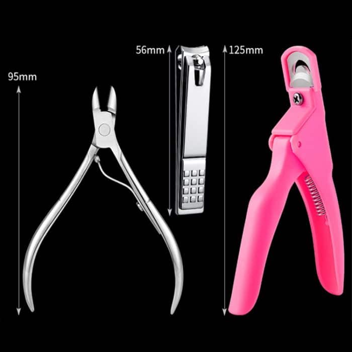 FABIYAN Nagelbürste, Nagelstück-Set, Nagelkunst-Polierzubehör-Set, Natural Semi-sticked Small Set, Transparent Semi-sticked Small Set, Natural Full-sticked Small Set, Transparent Full-sticked Small Set, Natural Small Set, Transparent Small Set... – Bild 4