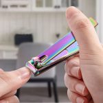 10 Stück schwarze Titan-Nagelschere, Peeling-Maniküre-Werkzeug, Small Slope (Black), Small Flat (Black), Large Flat (Black), Small Slope (Color Titanium), Small Flat (Color Titanium), Large Flat (Colorful Titanium) – Bild 6