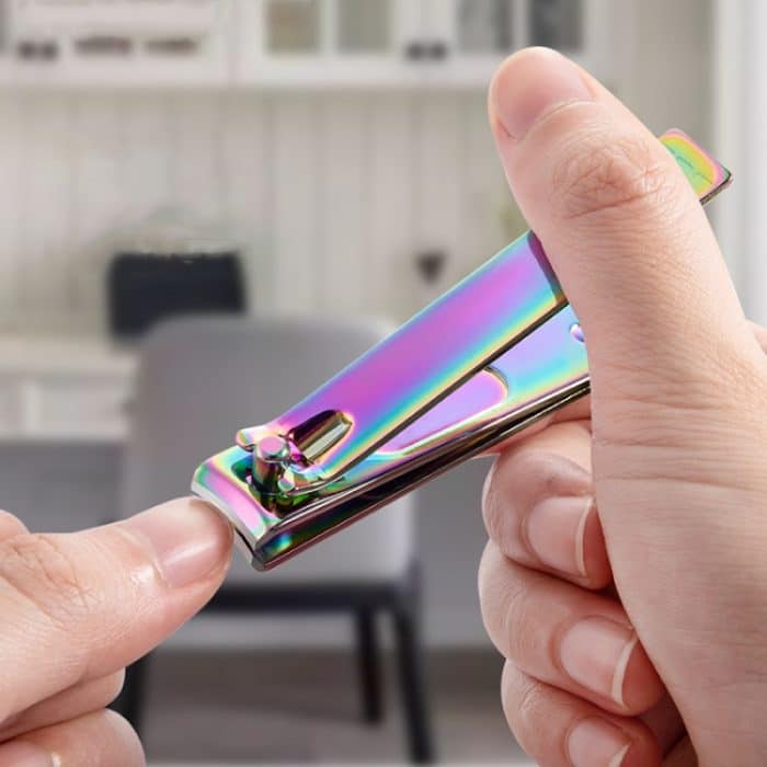 10 Stück schwarze Titan-Nagelschere, Peeling-Maniküre-Werkzeug, Small Slope (Black), Small Flat (Black), Large Flat (Black), Small Slope (Color Titanium), Small Flat (Color Titanium), Large Flat (Colorful Titanium) – Bild 6