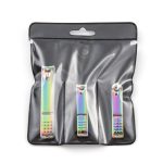 10 Stück schwarze Titan-Nagelschere, Peeling-Maniküre-Werkzeug, Small Slope (Black), Small Flat (Black), Large Flat (Black), Small Slope (Color Titanium), Small Flat (Color Titanium), Large Flat (Colorful Titanium) – Bild 7