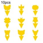 10 Stück doppelseitiges gelbes Brett, klebriges Insektenbrett, Insektenfalle, heterogene physikalische klebrige Insektentafel, zufällige Lieferung