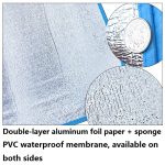 180x150cm Outdoor doppelseitig Aluminiumfilm feuchtigkeitsdichte Picknickmatte zufällige Farblieferung – Bild 3