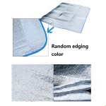 180x150cm Outdoor doppelseitig Aluminiumfilm feuchtigkeitsdichte Picknickmatte zufällige Farblieferung – Bild 4