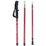 JUNGLELEOPARD 3-teiliger Aluminium-Trekkingstock mit geradem Griff, multifunktionale Gehhilfe, Red#66-135cm, Blue#66-135cm, Black#66-135cm, Silver White#66-135cm – Bild 3