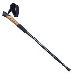 WUXIAN Outdoor-Multifunktionsmesser aus Aluminiumlegierung, Typ Kork, gerader Griff, dreiteiliger Teleskop-Trekkingstock, zufällige Farblieferung, 66-135cm