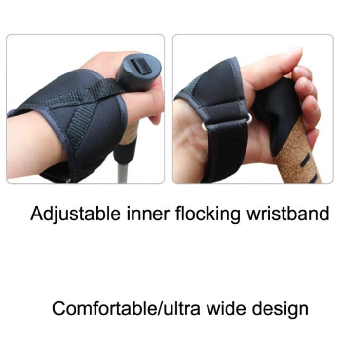 WUXIAN Outdoor-Multifunktionsmesser aus Aluminiumlegierung, Typ Kork, gerader Griff, dreiteiliger Teleskop-Trekkingstock, zufällige Farblieferung, 66-135cm – Bild 4