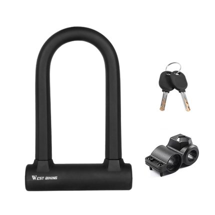 West Biking Fahrradschloss, Motorrad-Drahtschloss, hydraulisches Druckschnitt-Diebstahlsicherungsschloss, U-shaped Lock, U-shaped Lock+Cable