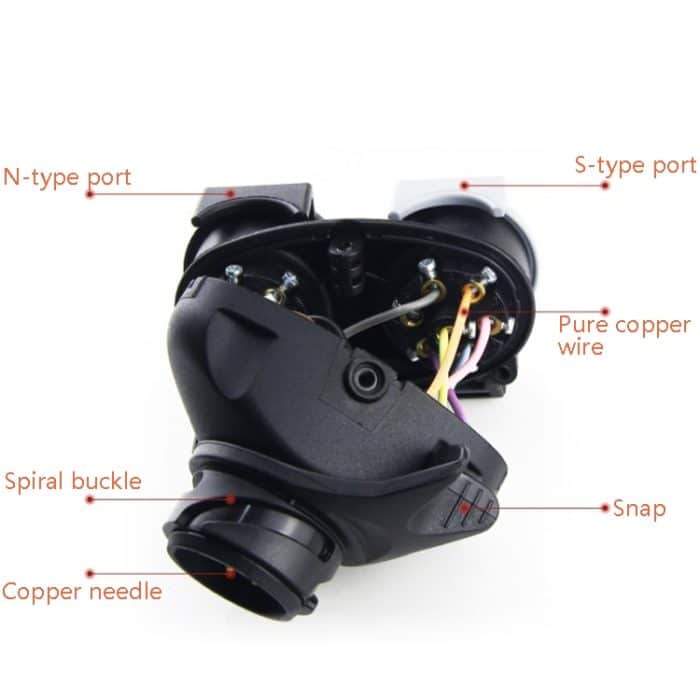 VS170E-D Anhänger-Steckdosen-Adapter, 13P-Übertragung, doppelter 7P-Stecker, EU-Stecker – Bild 3