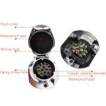 VS1131E 13P 12V Aluminiumlegierung Anhängersteckdose EU-Stecker – Bild 3