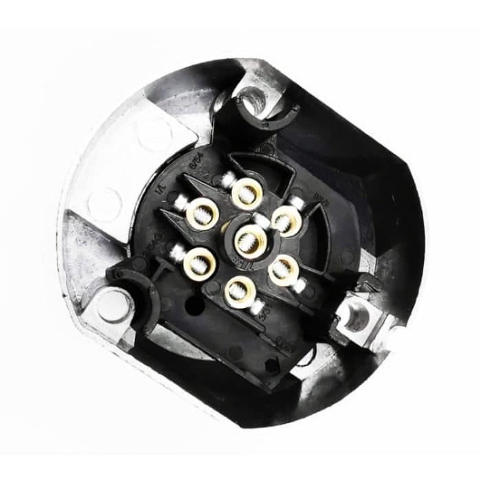 2 Stück VS171EW 7P 12V Aluminiumlegierung Anhängersteckdose EU-Stecker – Bild 6