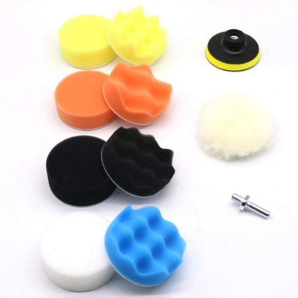11-in-1 3–7 Zoll Auto-Polier- und Wachs-Schwammplatten-Schwamm-Pad-Set, 3 Inch, 4 Inch, 5 Inch, 6 Inch, 7 Inch