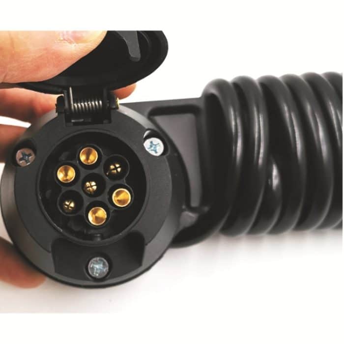 VS170E-RZ 7P-Buchse, lange Eisenhalterung, runder Boden, EU-Stecker – Bild 6