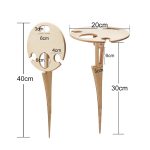 Hölzerne Rasenfaltwein-Rack eingesetzten Weinregal-Picknick-Weinregal-Klapptisch im Freien – Bild 3