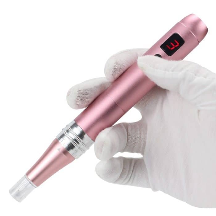 Mikrokristalliner Nano-Elektro-Importeur, Schönheitsinstrument zur Entfernung von Sommersprossen mit Mikronadeln, Rlectric Microneedle (Pink), Display Microneedle (Pink) – Bild 4