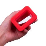 2 Stück Sicherheitsgurthalter Silikonschnalle Schutzhülle, Red, Black, Blue – Bild 4