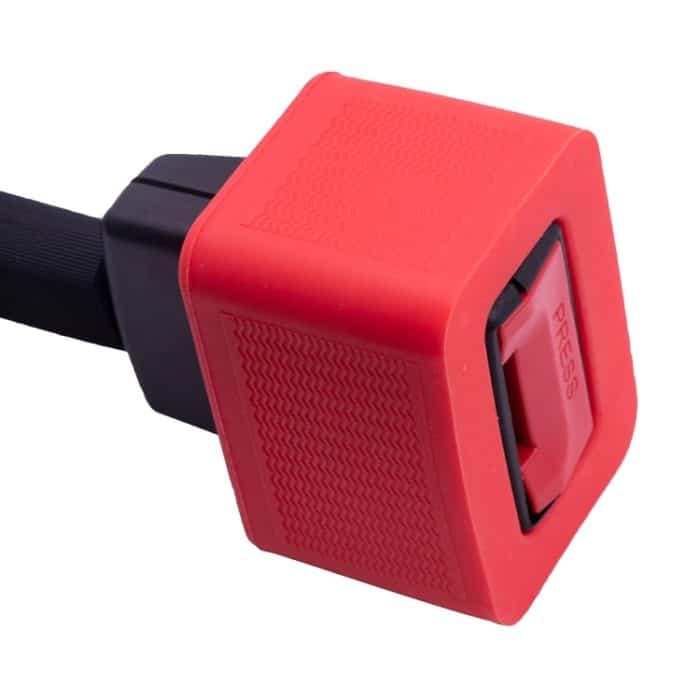 2 Stück Sicherheitsgurthalter Silikonschnalle Schutzhülle, Red, Black, Blue – Bild 5