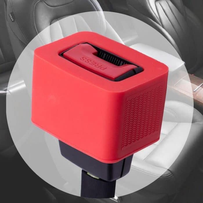 2 Stück Sicherheitsgurthalter Silikonschnalle Schutzhülle, Red, Black, Blue – Bild 6