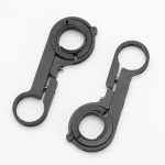 BG-798 30cm Fahrradverlängerungshalterung Doppelstange Aluminium Taschenlampe Stoppuhr Scheinwerfer Ausdehnungshalterung – Bild 2