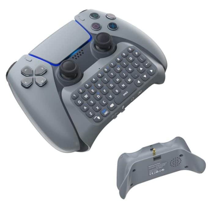 JYS-P5121 Bluetooth-Tastatur mit kabellosem Griff, kann mit externer Sprachtastatur chatten, geeignet für PS5, Hinweis: ohne Griff, JYS-P5121 (Grey) – Bild 2