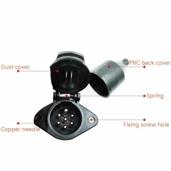 VS270E 24V 7P Steckdose Anhänger Signalübertragung Stecker EU Stecker – Bild 3