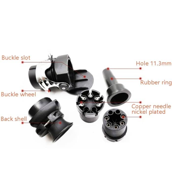 VP250H 5P 24V ABS/EBS Sattelauflieger-Anhänger-Steckdose LKW-Anschluss – Bild 3