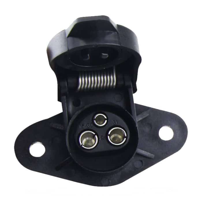 2 Stück VS130E 3P 12V PVC-Anhängeranschlussbuchse EU-Stecker – Bild 1