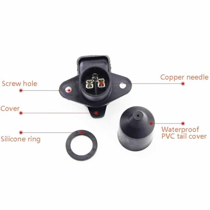 2 Stück VS130E 3P 12V PVC-Anhängeranschlussbuchse EU-Stecker – Bild 3