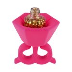 5 stücke Tragbare Nagellack Flasche Abdeckung Silikon Anti-Spritzer Nagellack Fingerhalter Zufällige Farblieferung – Bild 4