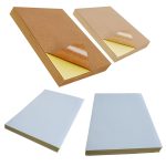 GYNP8081 100 Stück Laser-Inkjet-Markierungsaufkleber, A4-Kraftpapier, selbstklebendes Druckpapier, Dark, Light, Matte, Glossy – Bild 2