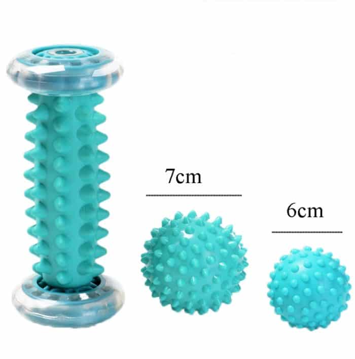 Massageball Plantarfaszienball Muskelentspannung Fitnessball Handhalteball,Stil:, Set 1, Foot Massage Wheel, Set 2, Foot Bottom + Hexagon + 9cm Tattool, Blue Foot Bottom + Bump Peanut Ball + 7cm Tattan, Green Foot Bottom + Bump Peanut Ball + 7cm Tattan... – Bild 6