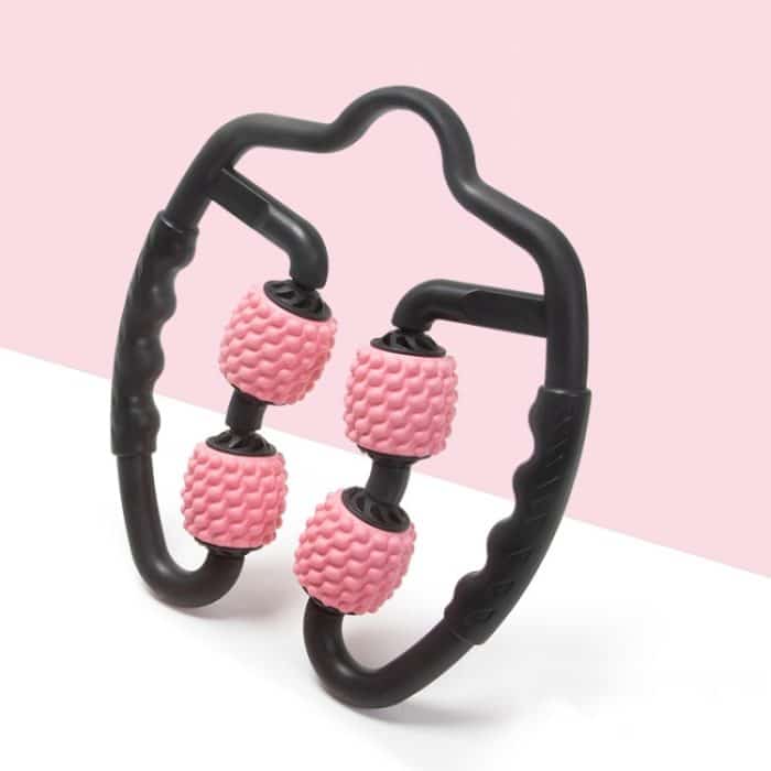 TBD0571984201A.jpg Schaumstoffschaft-Muskelmassagerolle, Yoga-Rolle, Fitnesszubehör, 4-wheel RingWater-drop Type Cherry Pink, 4-wheel Ring Water-drop Type Sky Blue, 4-wheel Ring Water-drop Type Classic Black, 4-wheel Ring Fish Bones Type Cherry Pink... – Bild 1