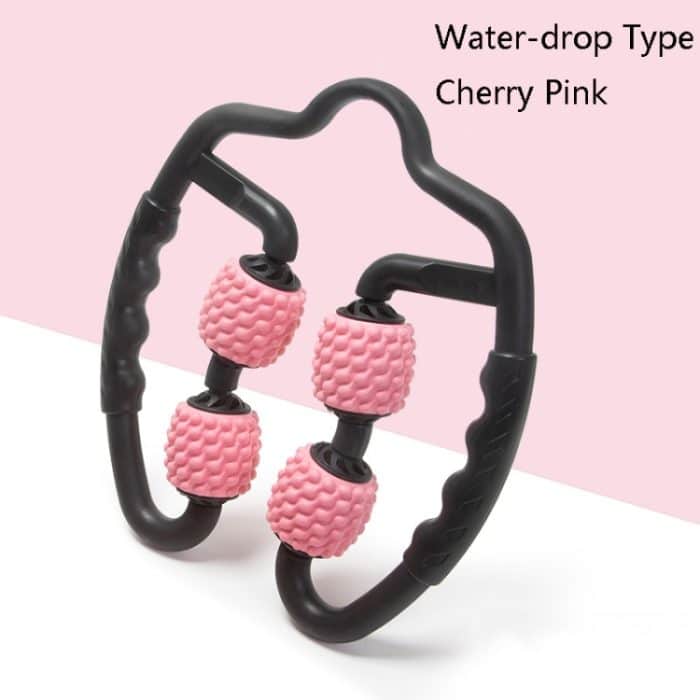 Schaumstoffschaft-Muskelmassagerolle, Yoga-Rolle, Fitnesszubehör, 4-wheel RingWater-drop Type Cherry Pink, 4-wheel Ring Water-drop Type Sky Blue, 4-wheel Ring Water-drop Type Classic Black, 4-wheel Ring Fish Bones Type Cherry Pink... – Bild 7