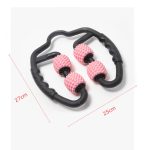 Schaumstoffschaft-Muskelmassagerolle, Yoga-Rolle, Fitnesszubehör, 4-wheel RingWater-drop Type Cherry Pink, 4-wheel Ring Water-drop Type Sky Blue, 4-wheel Ring Water-drop Type Classic Black, 4-wheel Ring Fish Bones Type Cherry Pink... – Bild 2