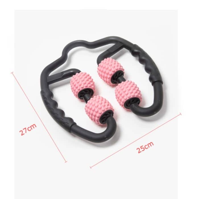 Schaumstoffschaft-Muskelmassagerolle, Yoga-Rolle, Fitnesszubehör, 4-wheel RingWater-drop Type Cherry Pink, 4-wheel Ring Water-drop Type Sky Blue, 4-wheel Ring Water-drop Type Classic Black, 4-wheel Ring Fish Bones Type Cherry Pink... – Bild 2