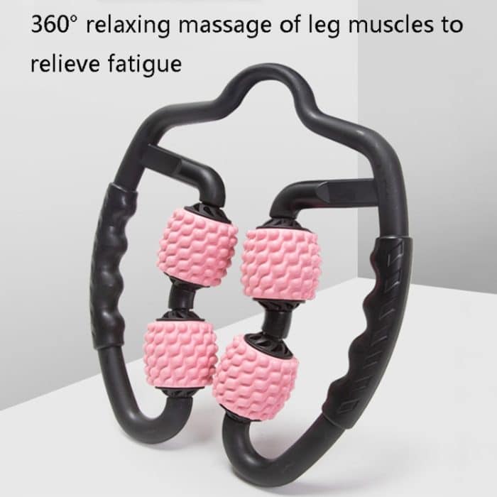 Schaumstoffschaft-Muskelmassagerolle, Yoga-Rolle, Fitnesszubehör, 4-wheel RingWater-drop Type Cherry Pink, 4-wheel Ring Water-drop Type Sky Blue, 4-wheel Ring Water-drop Type Classic Black, 4-wheel Ring Fish Bones Type Cherry Pink... – Bild 3