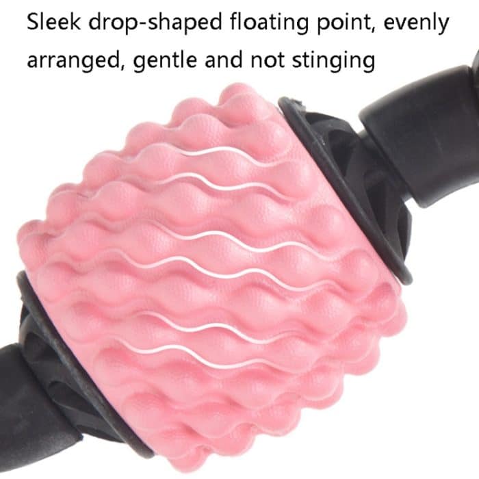 Schaumstoffschaft-Muskelmassagerolle, Yoga-Rolle, Fitnesszubehör, 4-wheel RingWater-drop Type Cherry Pink, 4-wheel Ring Water-drop Type Sky Blue, 4-wheel Ring Water-drop Type Classic Black, 4-wheel Ring Fish Bones Type Cherry Pink... – Bild 5