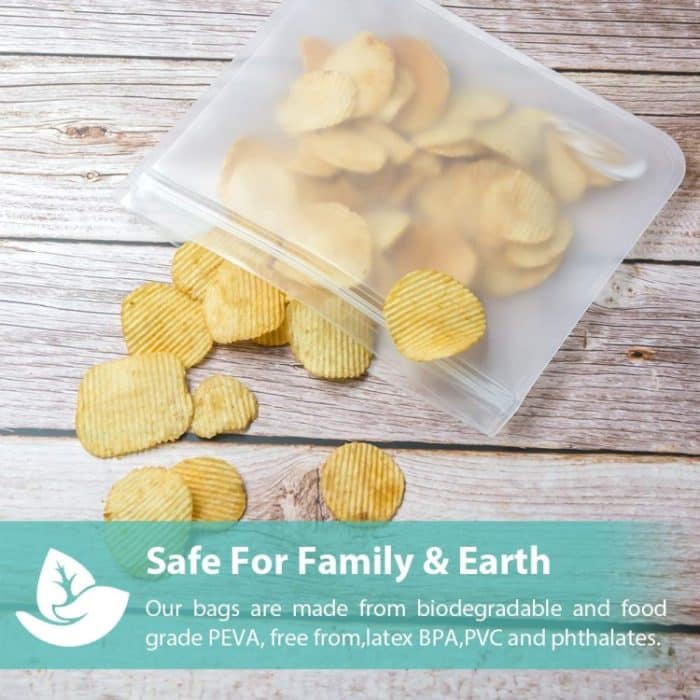 Durchscheinender, gefrosteter PEVA-Lebensmittelkonservierungsbeutel, Kühlschrank-Lebensmittelaufbewahrungsbeutel, selbstverschließender Lebensmittelbeutel, 5 PCS / Set(NO.1x5), 5 PCS / Set(NO.2x5), 6 PCS / Set(NO.1x4+NO.2x2), 10 PCS / Set(NO.1x6+NO.2x4... – Bild 5